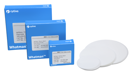 10300213 - Whatman™ Grade 589/3 (Mavi Bant) Kantitatif Külsüz Filtre Kağıdı, Standart, Dairesel, 142 mm (100 Adet/Paket)