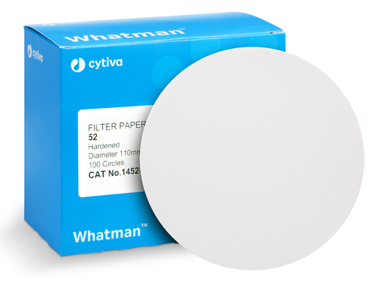 1452-090 - Whatman™ Grade 52 Sertleştirilmiş Düşük Küllü Kantitatif Filtre Kağıdı, Dairesel , 90 mm (100 Adet/Paket)